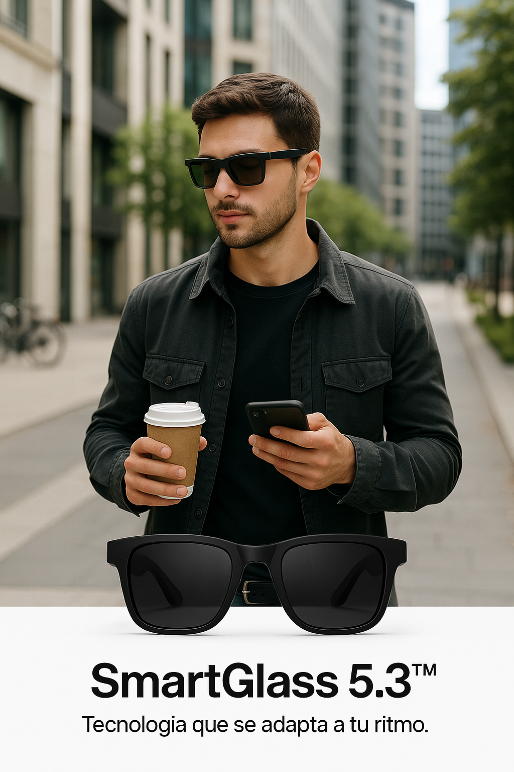 🕶️ SmartGlass 5.3™ – Gafas Inteligentes con Audio Inalámbrico